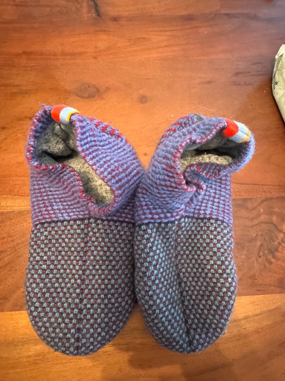 Women’s Purple Knit Slippers - Cozy Indoor Slippers
